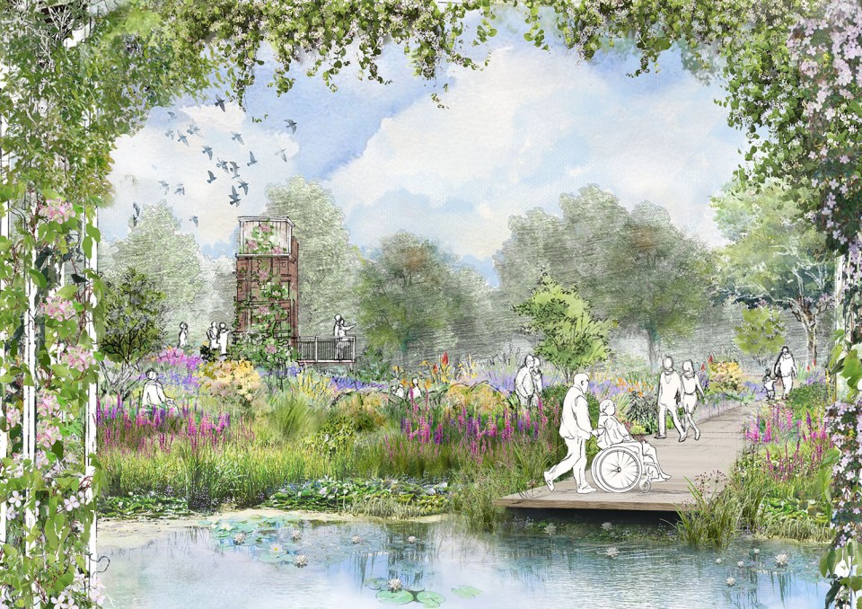 One of the artists impressions of how the new Regents Park area could look