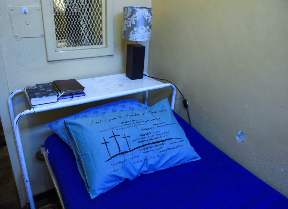 The prayer pillow Pistorius had with him after he started to practise Christianity properly after his sentence