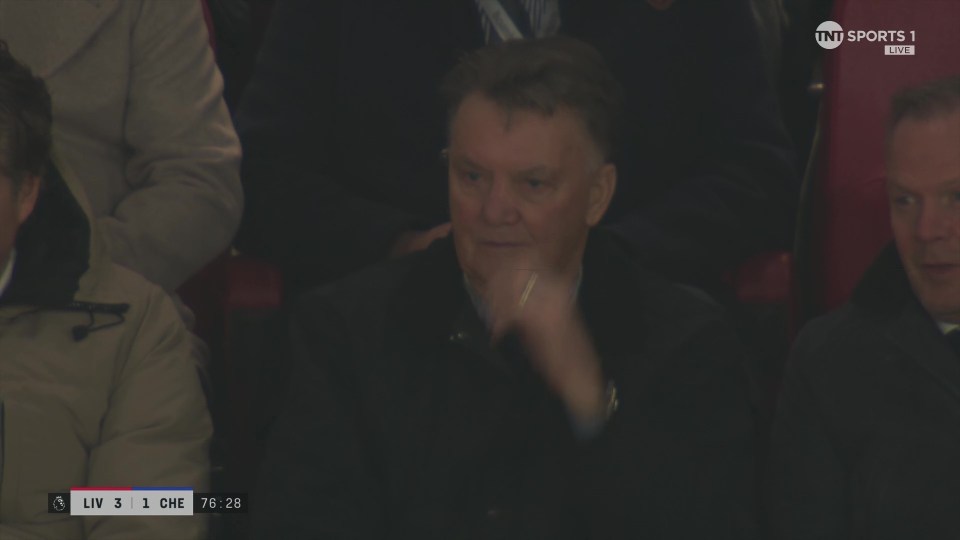 Louis Van Gaal at Anfield