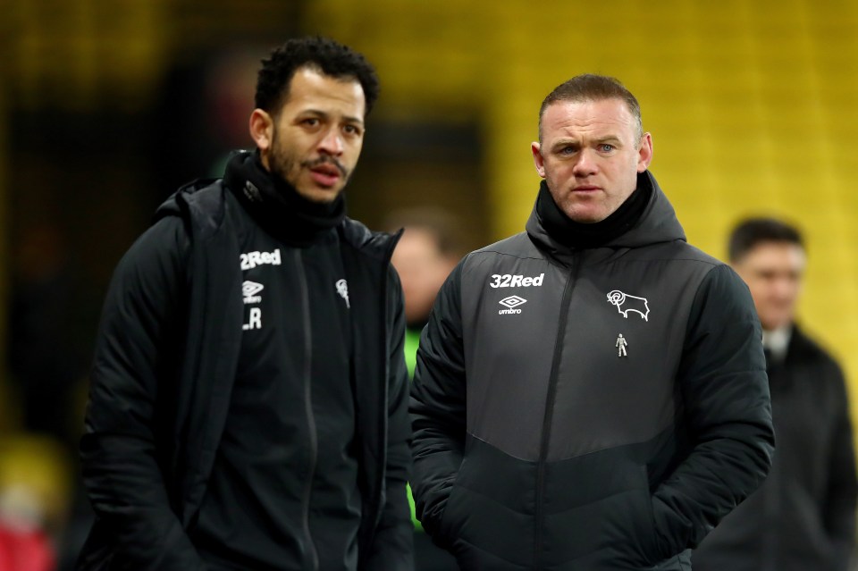 Liam Rosenior worked as Rooney’s assistant at Derby