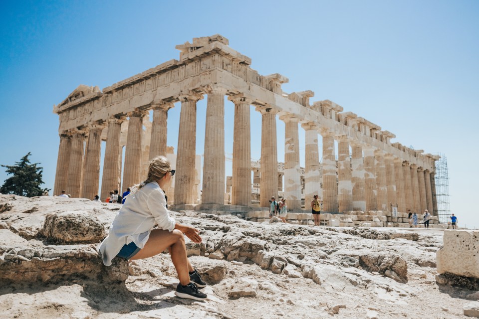 The ancient awe inspiring Parthenon was built in the 4th century BC