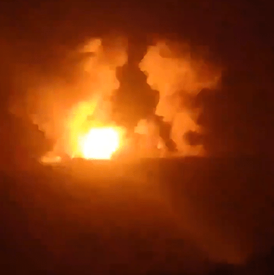 The moment the US and UK annihilated eight Houthi targets in the latest strikes in Yemen