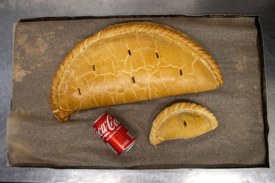 The mammoth Cornish pasty was invented for special events, and comes in different flavours