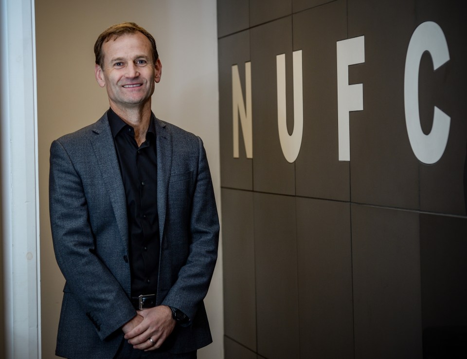 NEWCASTLE UPON TYNE, ENGLAND - JUNE 07: Newcastle United's Sporting Director Dan Ashworth poses for photographs at St. James Park on June 07, 2022 in Newcastle upon Tyne, England. (Photo by Serena Taylor/Newcastle United via Getty Images)