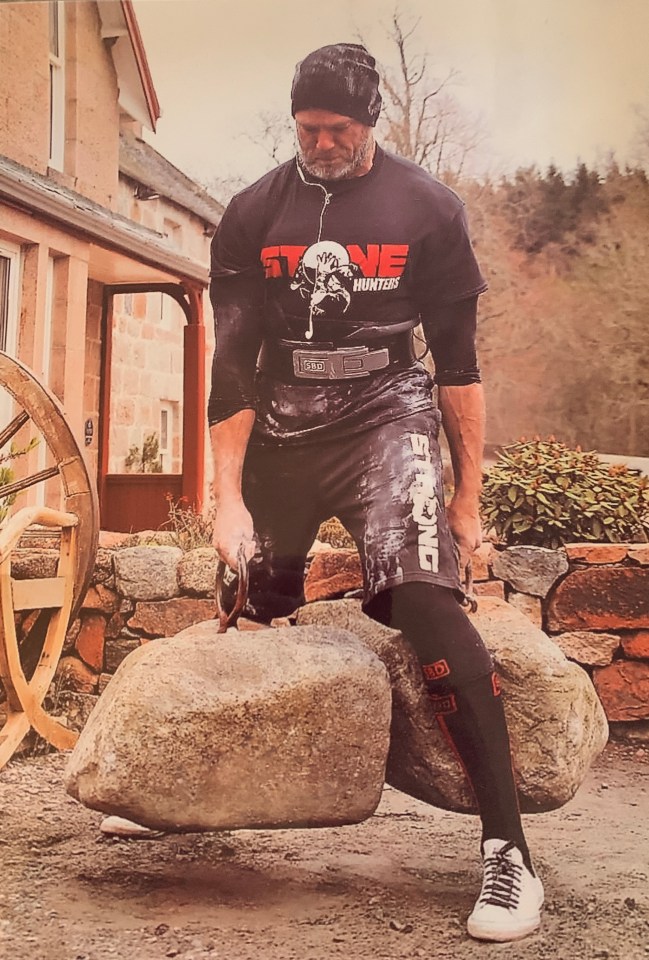 In 2018, he broke a world record for lifting the Dinnie Stones in Scotland