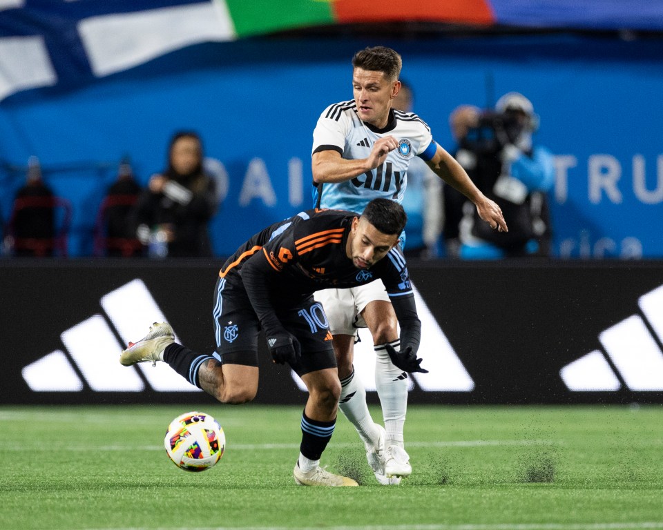 Westwood, seen tussling with New York City's Santiago Rodríguez, claims the MLS is no easy ride and has a 'sprinkle of Prem magic'