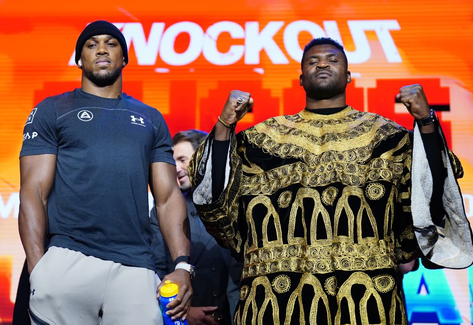 Francis Ngannou throws down with former unified heavyweight champ Anthony Joshua next month