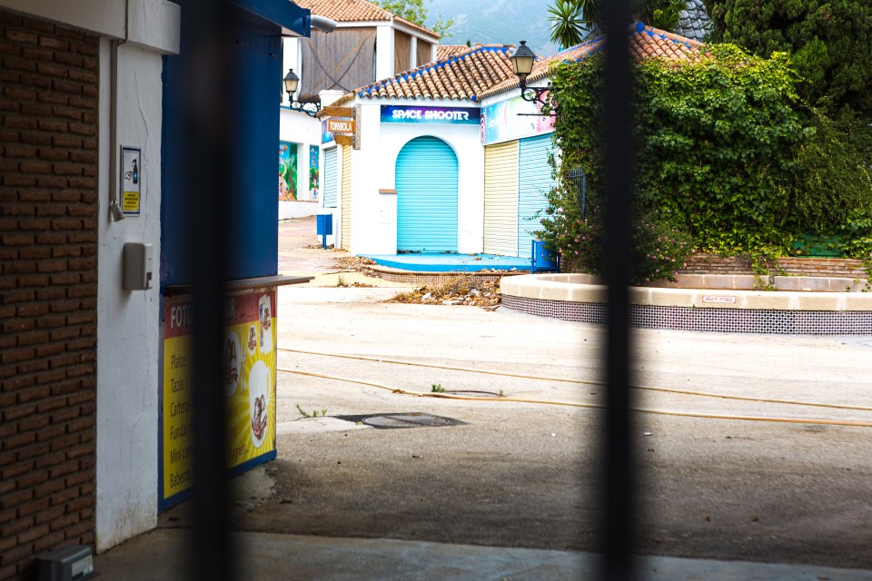 Two workers have kept the abandoned theme park in perfect condition