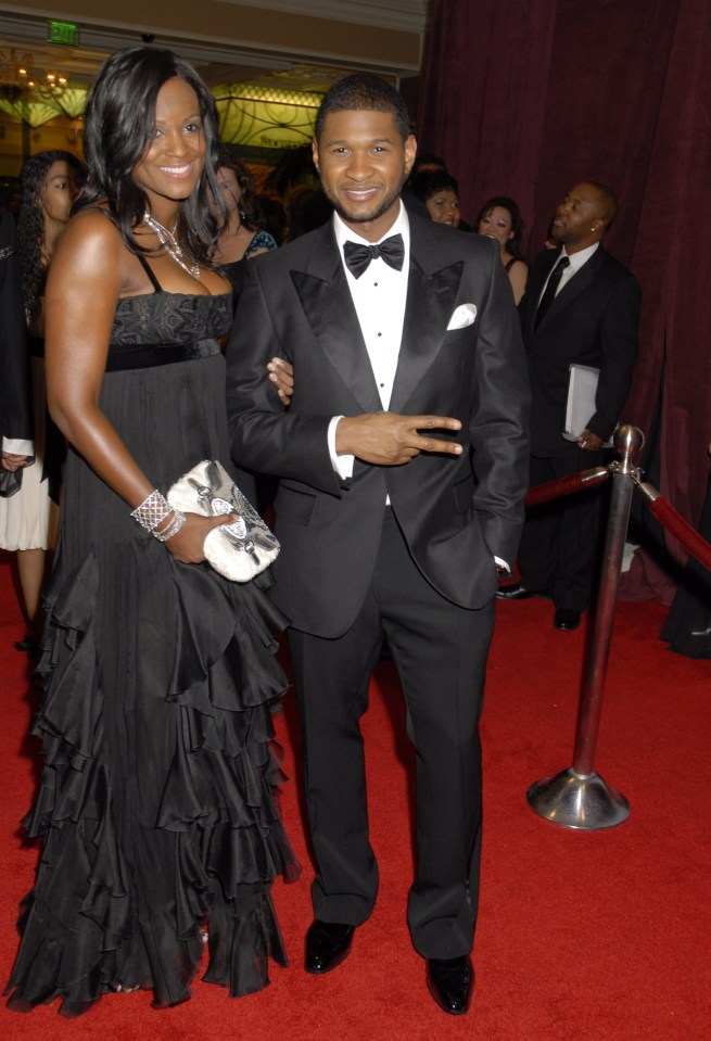 Usher with his first wife Tameka Foster