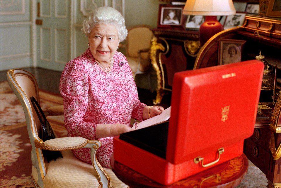 The letter was placed in the Queen’s famous red box, which she used for important documents