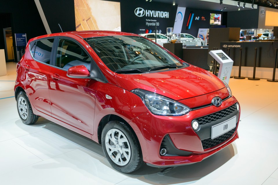 The i10 is showing for between one thousand and £10,000