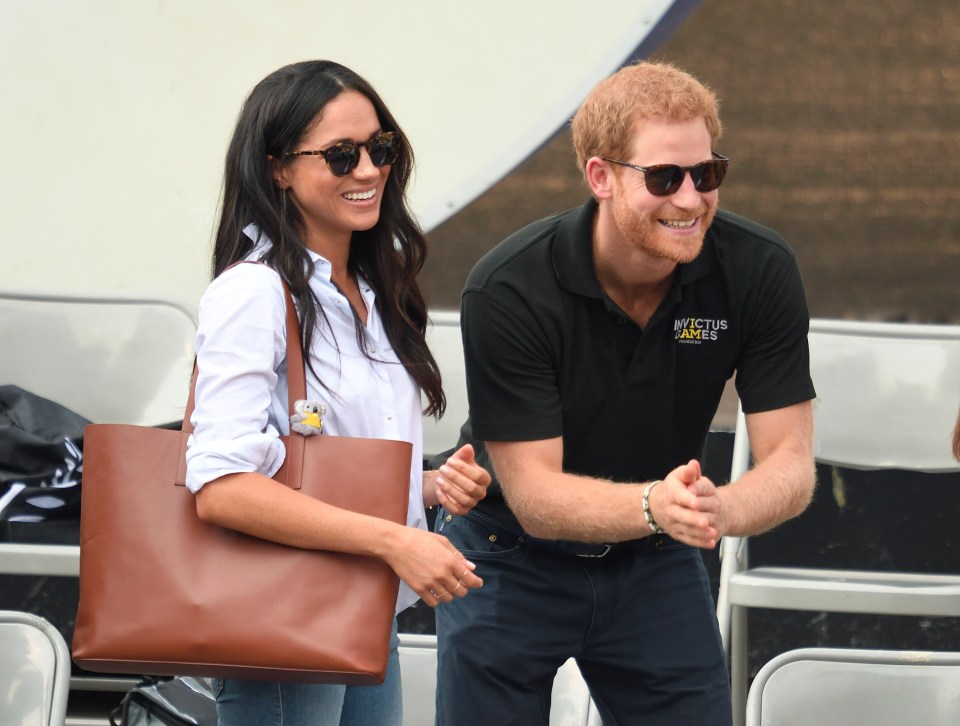 Prince Harry and Meghan Markle at the Invictus Games in Toronto in 2017