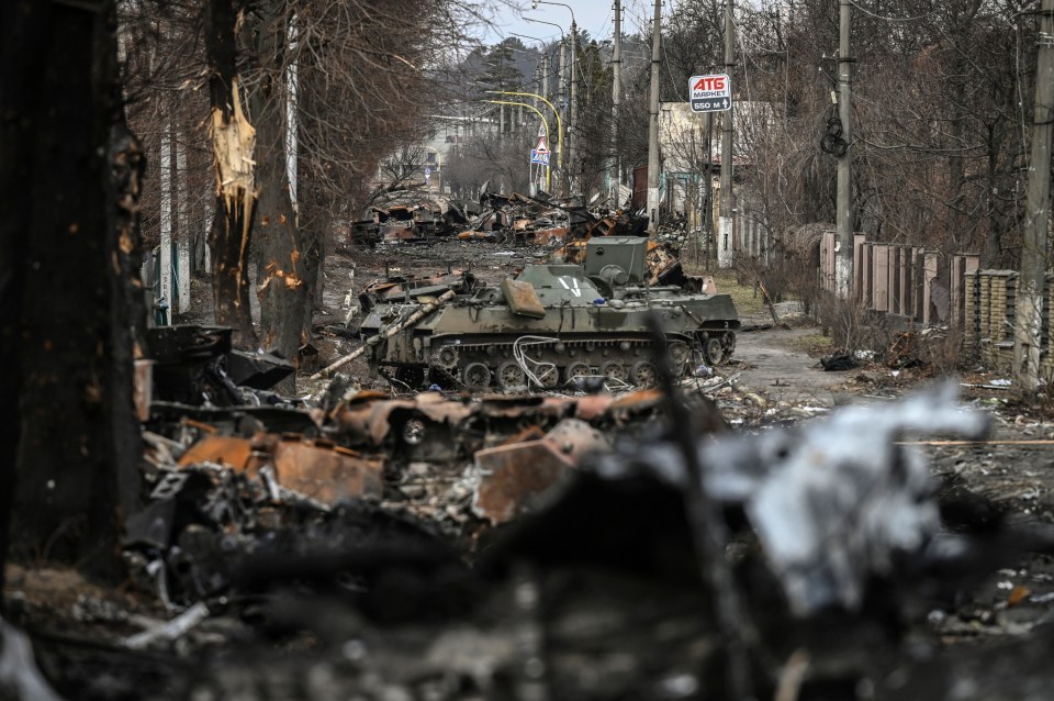 Large parts of Ukraine have been destroyed as a result of Putin's hideous war