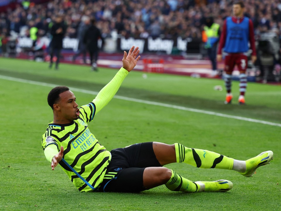 Arsenal went on to beat West Ham 6-0 at the London Stadium