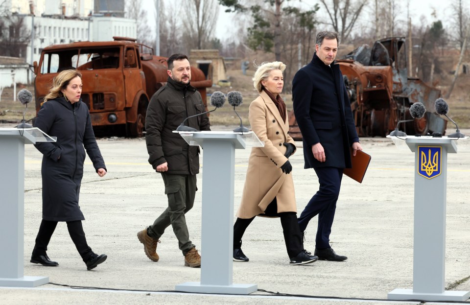 Several western dignitaries have arrived in Ukraine to express their support