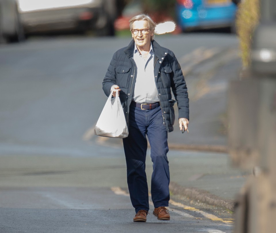 Bill Roache was seen for the first time since it was revealed he owes the taxman £550,000