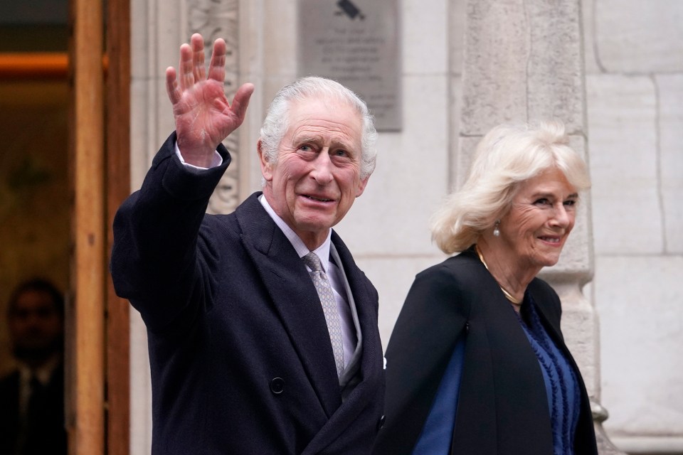 Charles and Camilla leaving The London Clinic in central London last month