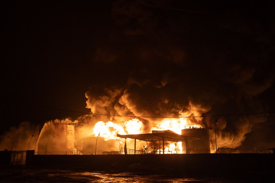 A gas station in the Nemyshlyan district was targeted by Russian shahed drones