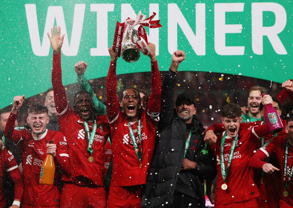 Liverpool wound up as Carabao Cup winners