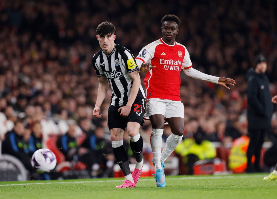 Bukayo Saka scored and impressed in Arsenal's victorious 4-1 win against Newcastle