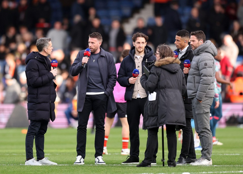 He was part of the Sky Sports punditry team for the Luton vs Manchester United game at the weekend