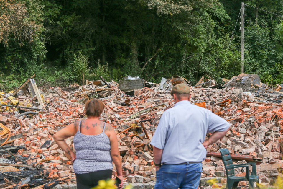 Just 36 hours after the fire gutted the pub, bulldozers reduced the still-smouldering shell to rubble