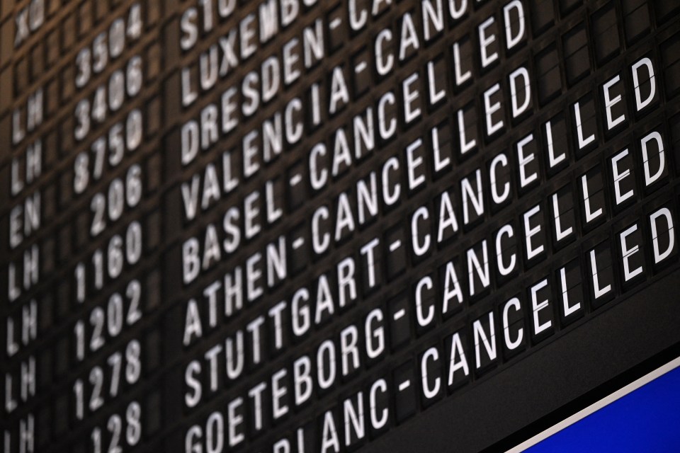 Flights all over Europe have been grounded because of the strikes