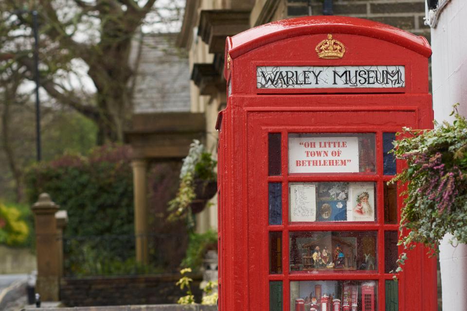 A red telephone box in Warley Town has been turned into one of the smallest museums in the country