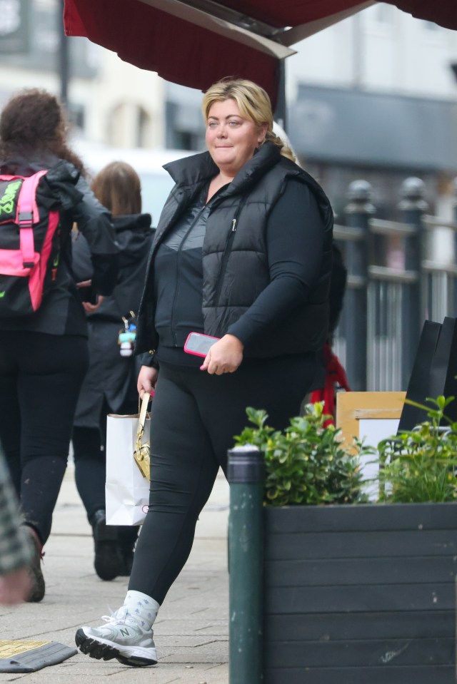 Gemma stepped out for some time with her family