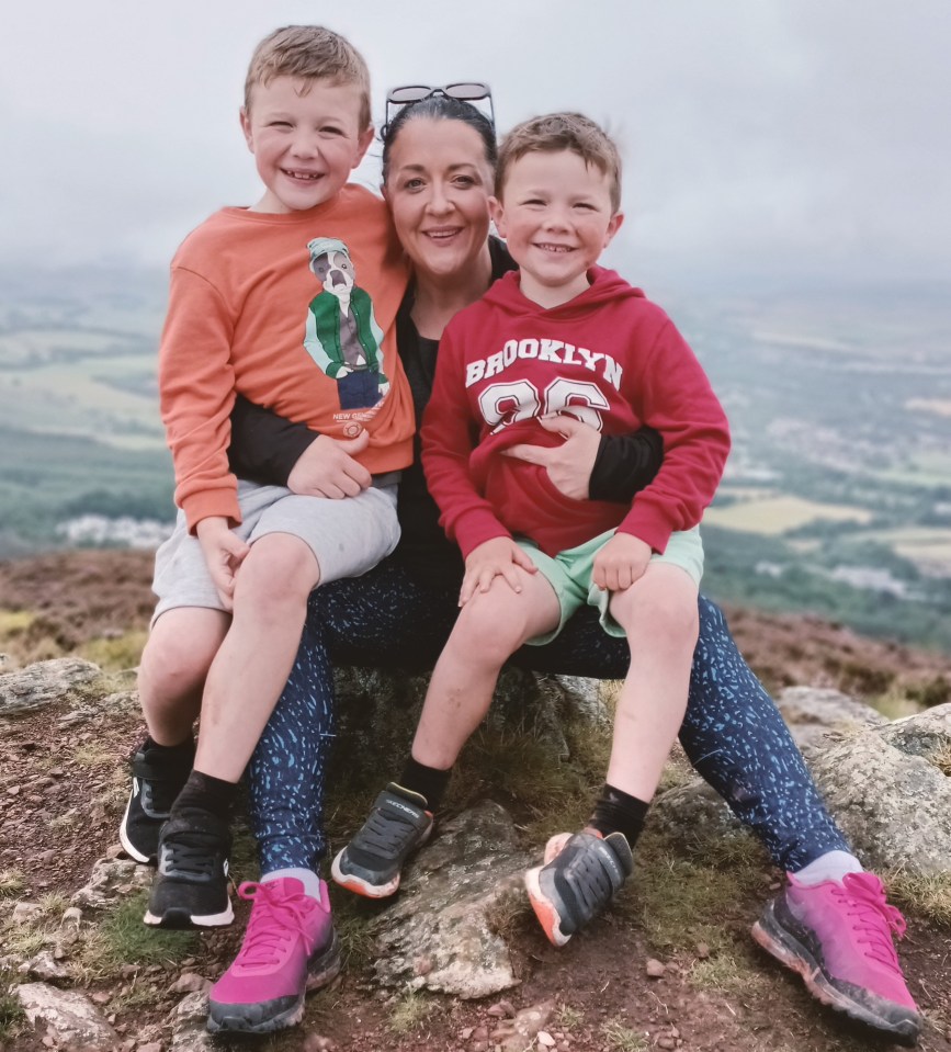 Eimear is mum to Ruadhan, aged eight, and Donnacha, six.