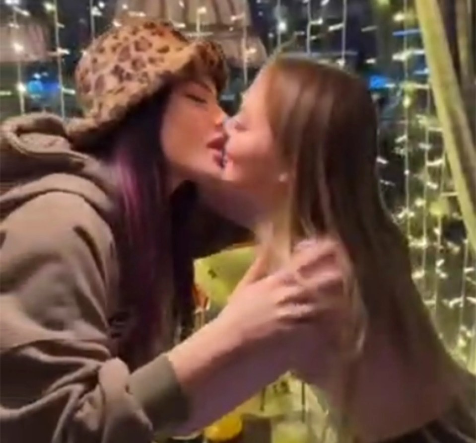 The kiss that caused the two women to be in serious trouble with the Russian authorities