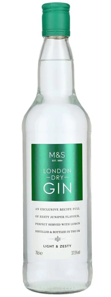 M&S gin has a less juniper-heavy taste