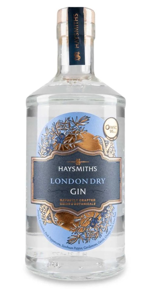 Aldi’s Haysmith’s London Dry is really well balanced with a strong juniper flavour