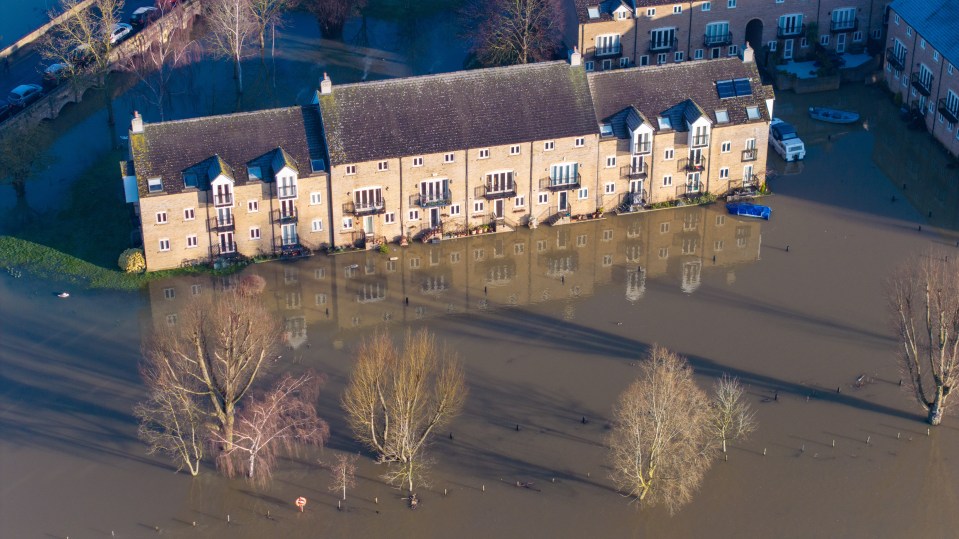 Homes are under water in Cambridgeshire today