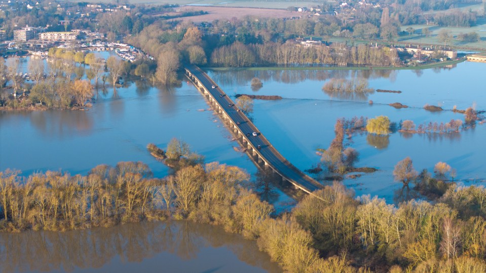 The River Great Ouse burst its banks this weekend