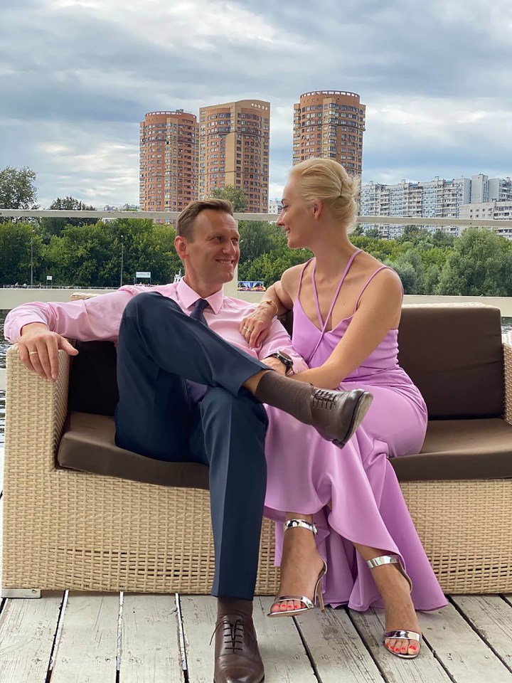 Navalny with his wife Yulia