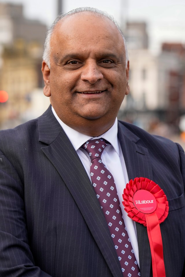 FILE PHOTO: ROCHDALE, ENGLAND - FEBRUARY 07: Labour candidate for Rochdale, Azhar Ali launches his by-election campaign on February 07, 2024 in Rochdale, England. Azhar Ali announced his five pledges should he be elected as Rochdale's MP, accompanied by Labour's Mayor of Manchester, Andy Burnham. The by-election for the Rochdale constituency scheduled for 29 February was triggered by the death of Labour MP Sir Tony Lloyd on 17 January, 2024. (Photo by Christopher Furlong/Getty Images)