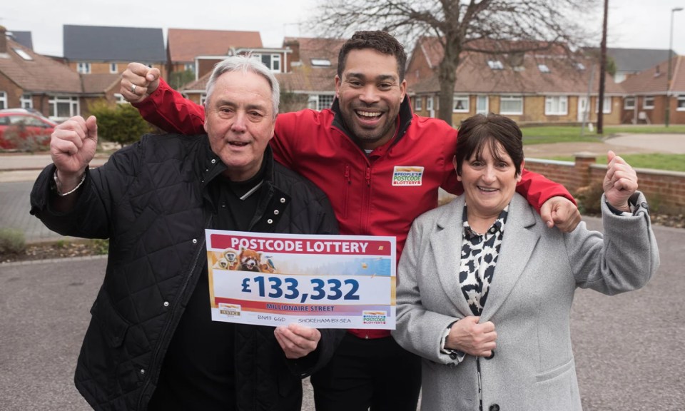 Ken and his wife Jenny bagged £133,332 in the People's Postcode Lottery