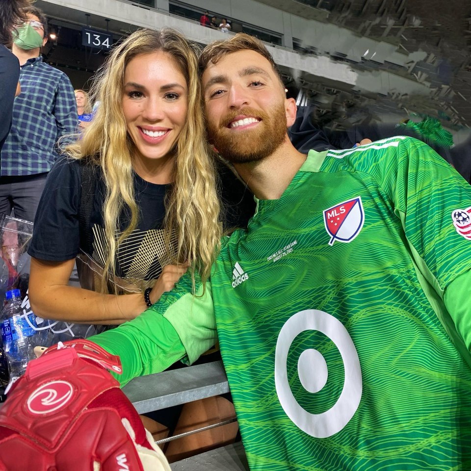 USA keeper Matt Turner poses for a snap with Ashley