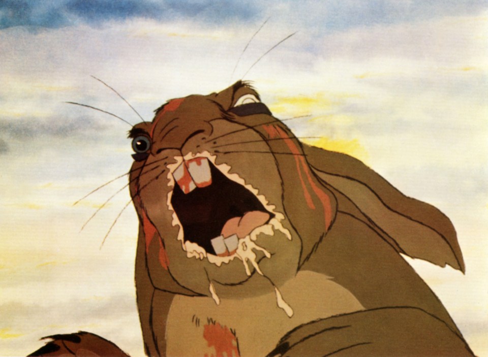 Spoilsports said changing Watership Down’s rating was to ‘remain in step with societal standards,’ and ‘policies for violence, threat, injury detail and language’