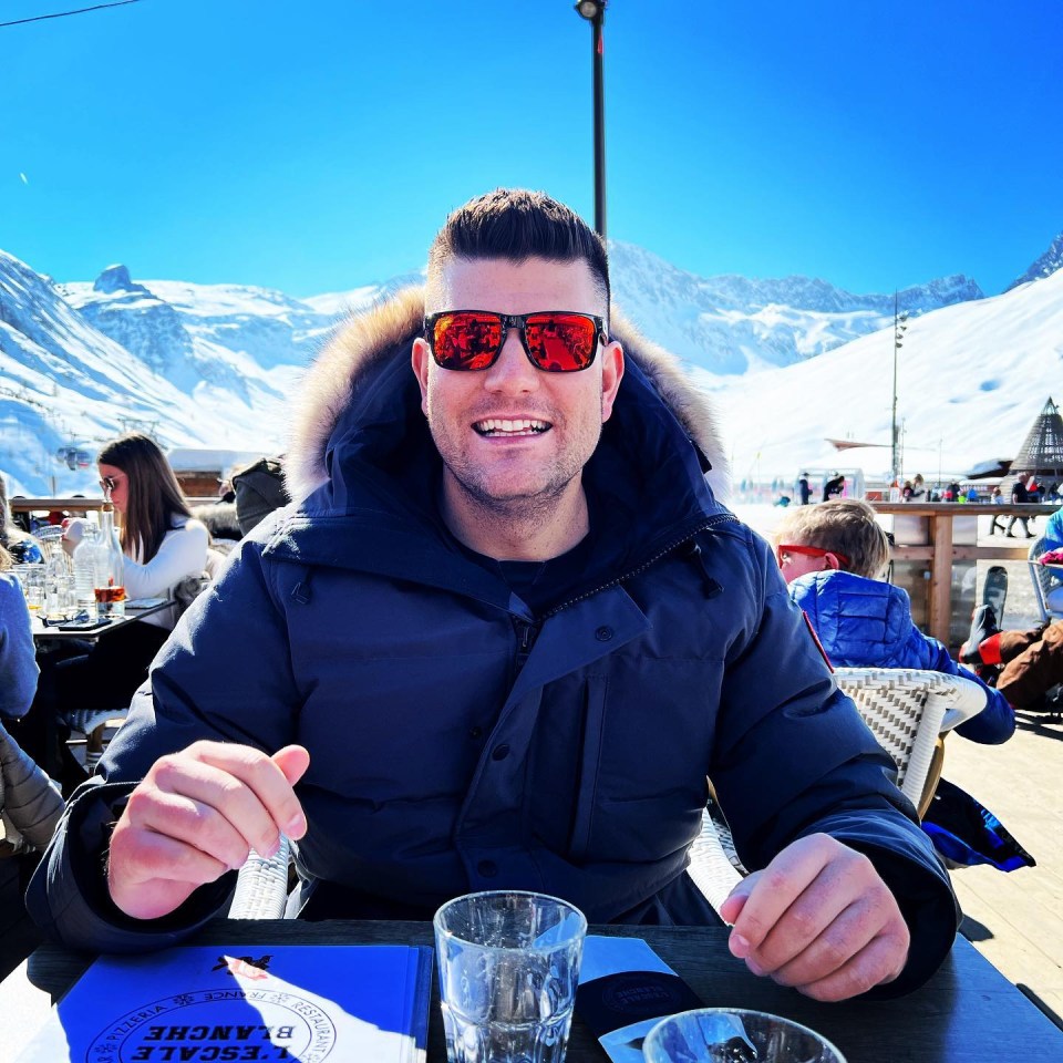 He now goes on expensive holidays including this one in Tignes, France