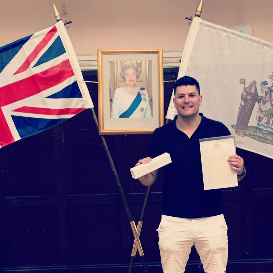 He moved from Australia when he was only 23-years-old, becoming a British citizen in 2020