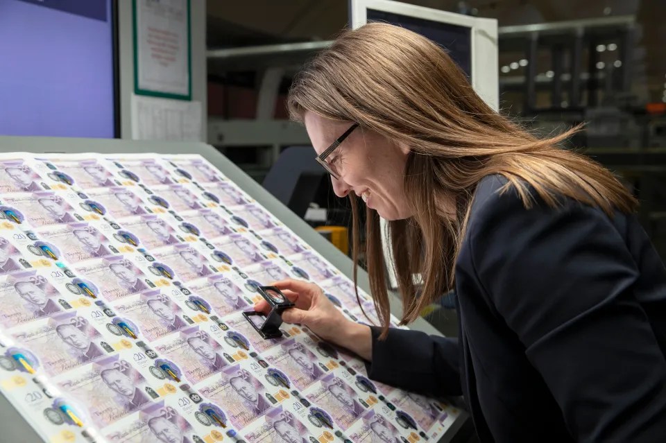 The new banknotes were first unveiled last year by The Bank of England