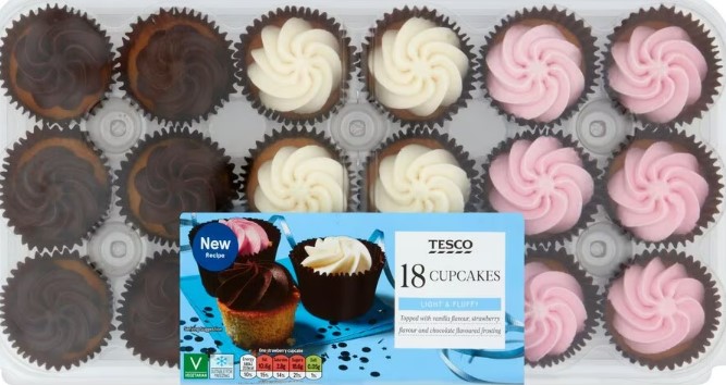 A nationwide cupcakes alert was issued by Tesco tonight