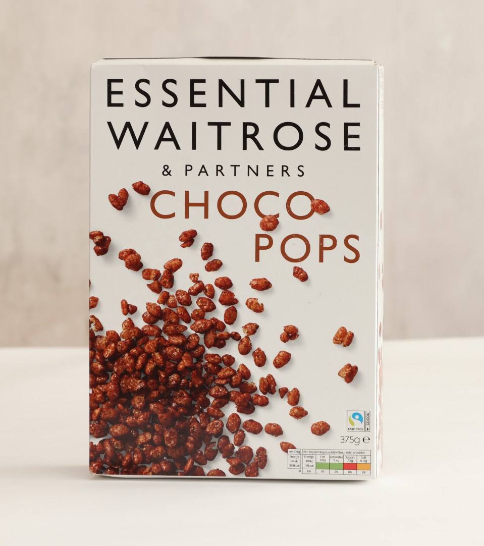 I was shocked at the sugar content in Waitrose's choco pops