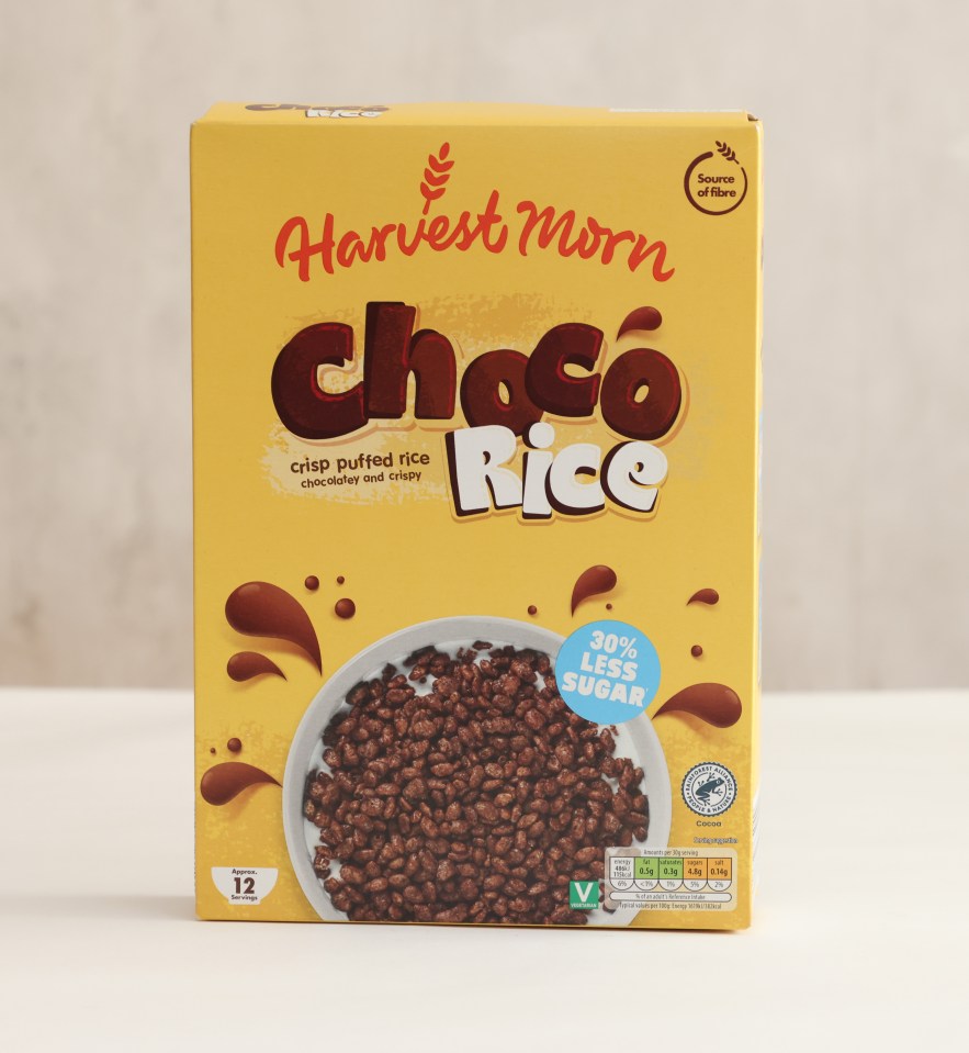 Aldi's 30% less sugar choco rice stood up well in the taste test overall