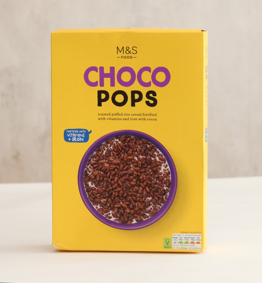 M&S' choco pops was one of the more expensive out of the eight