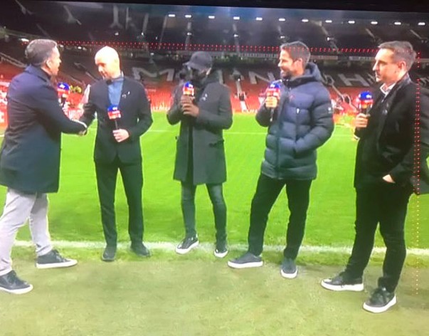 It's not the first time Sky Sports pundits have worn matching shoes