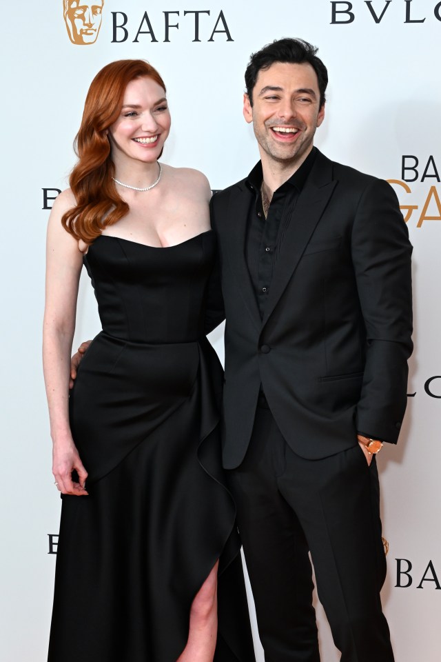 Poldark actors Eleanor Tomlinson and Aidan Turner enjoyed a red-carpet reunion