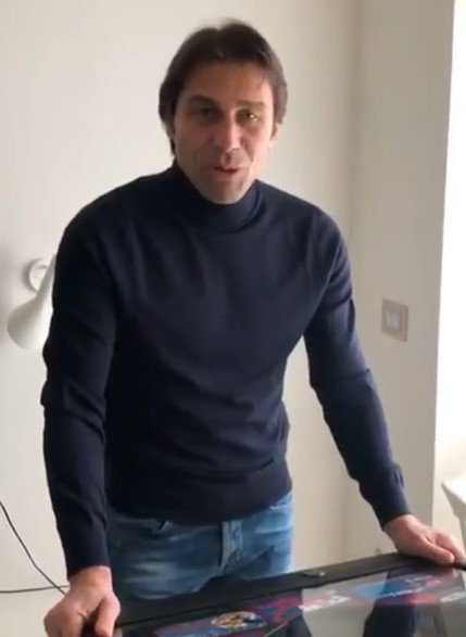 Conte has shared a video of him playing with the expensive bit of kit